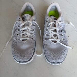 Nike White and Gray RunNatural Running Shoes